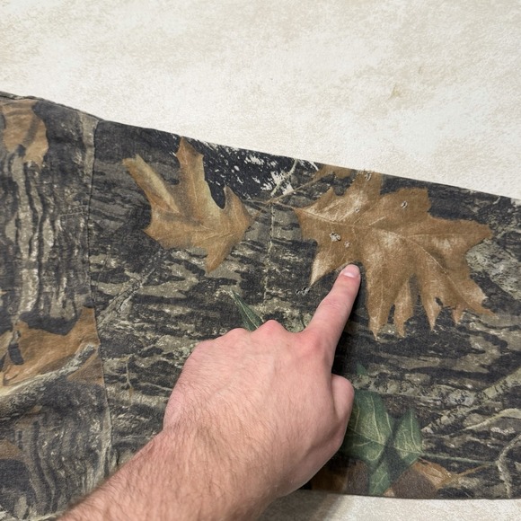 Vintage Mossy Oak Break-Up Camo Pocket T Shirt Mens Large Jerzees Hunting - Picture 5 of 7